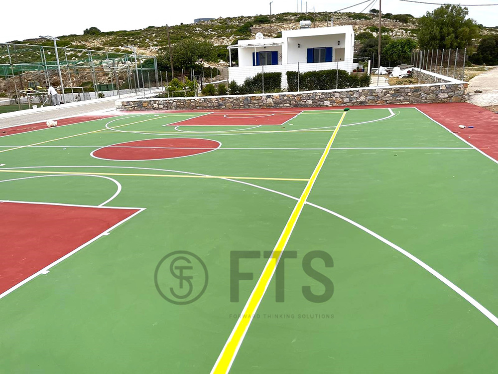 Construction Basketball court by FTS HELLAS in Agathonisi