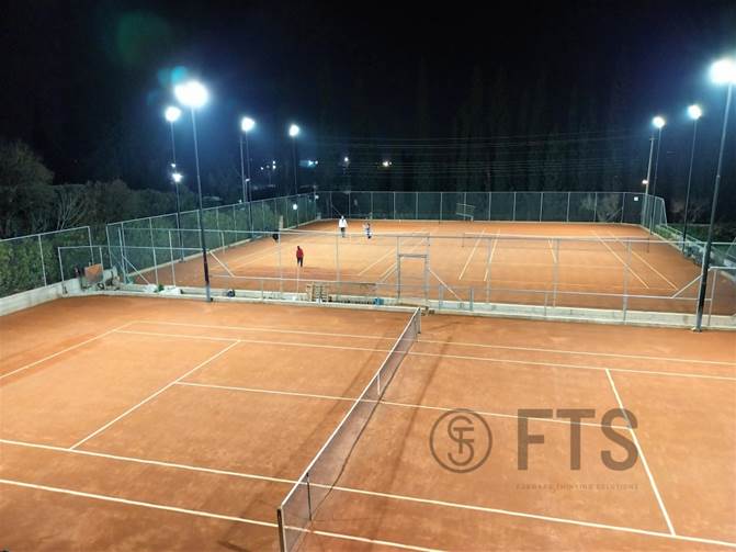 LED lighting of Mouratoglou Tennis Center in Marousi
