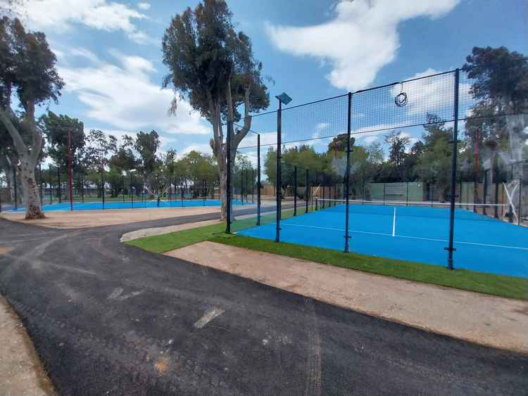 Padel Academy Voula court lighting