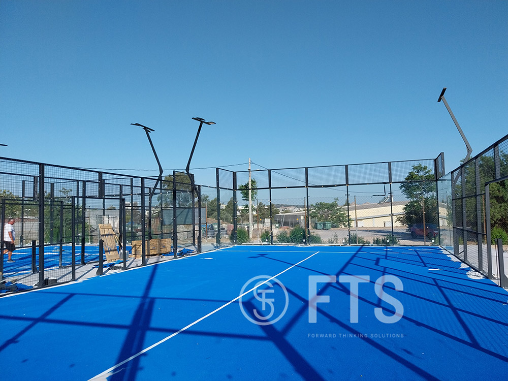 Construction of 2 PADEL courts by FTS HELLAS in Holargos