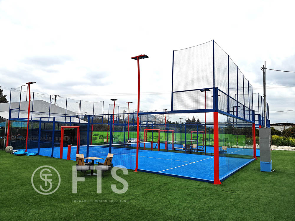 Construction of 2 PADEL courts by FTS HELLAS in Korinthos - July 2024